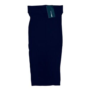 Fashion Nova Black Vera Snatched Midi Skirt